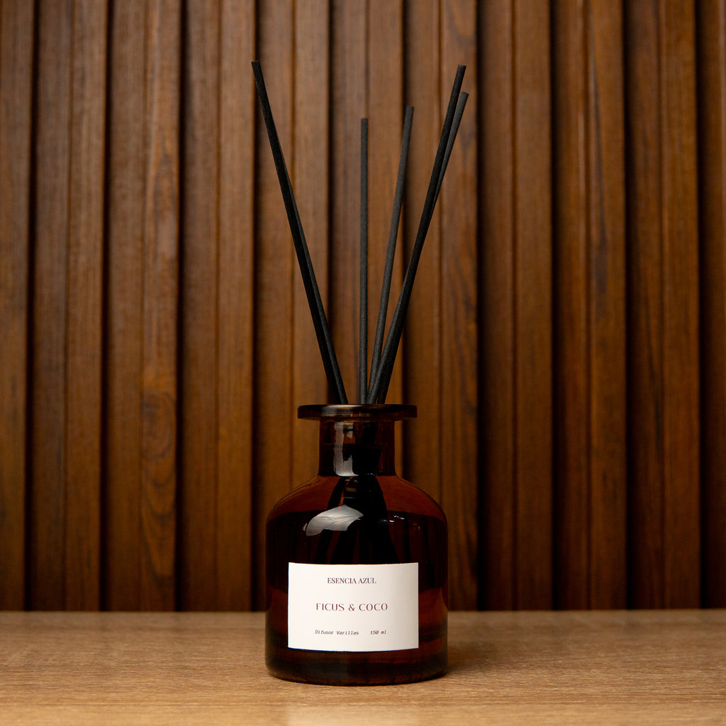 Difusor Varillas Ambar Ficus & Coco 150 ml - ESENCIA AZUL