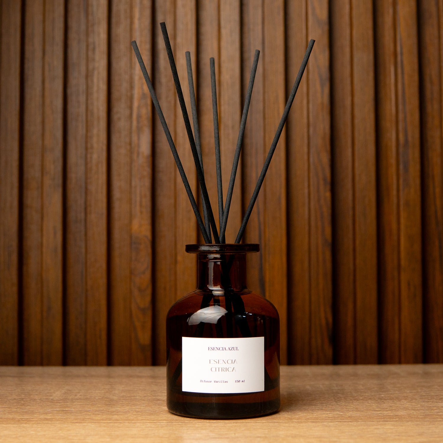 Difusor Varillas Ámbar Esencia Cítrica 150 ml - ESENCIA AZUL